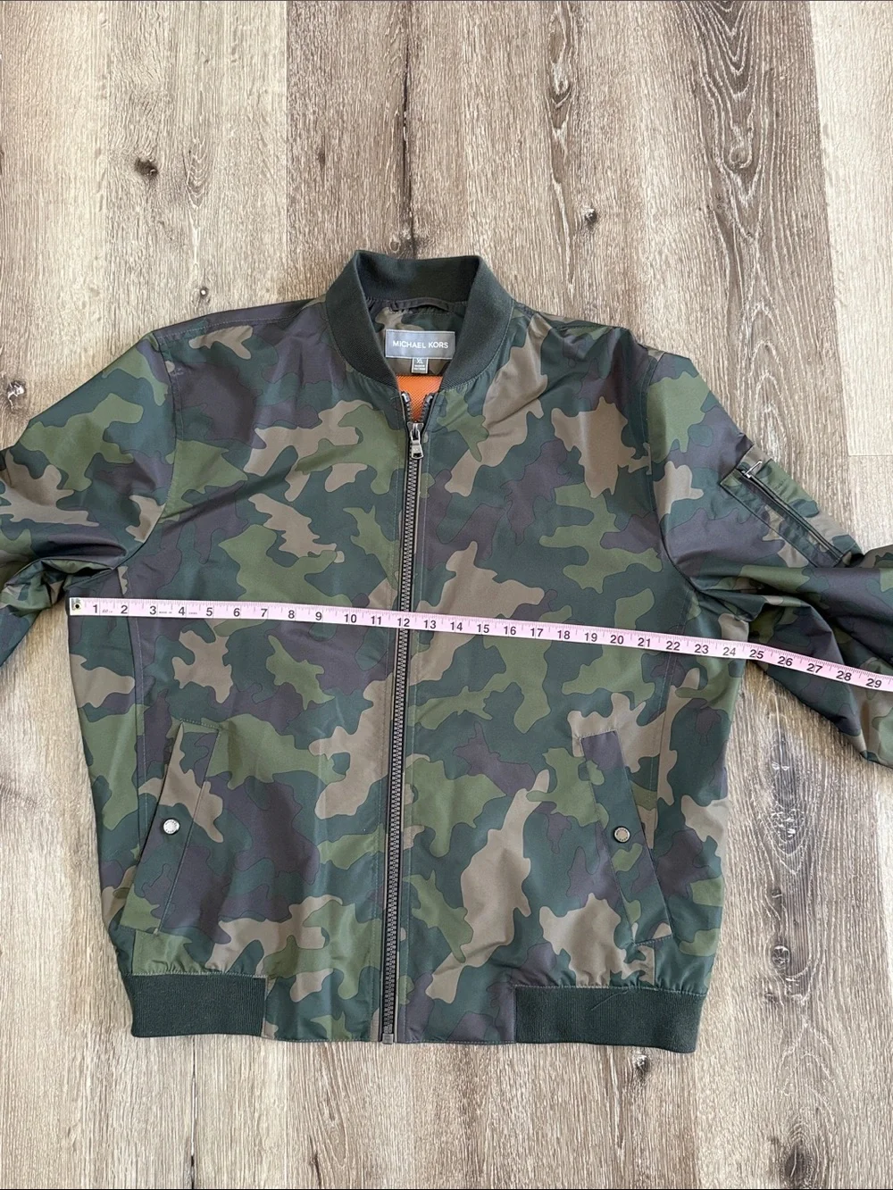 Michael Kors Men’s Camo Bomber Jacket - Green/Brown